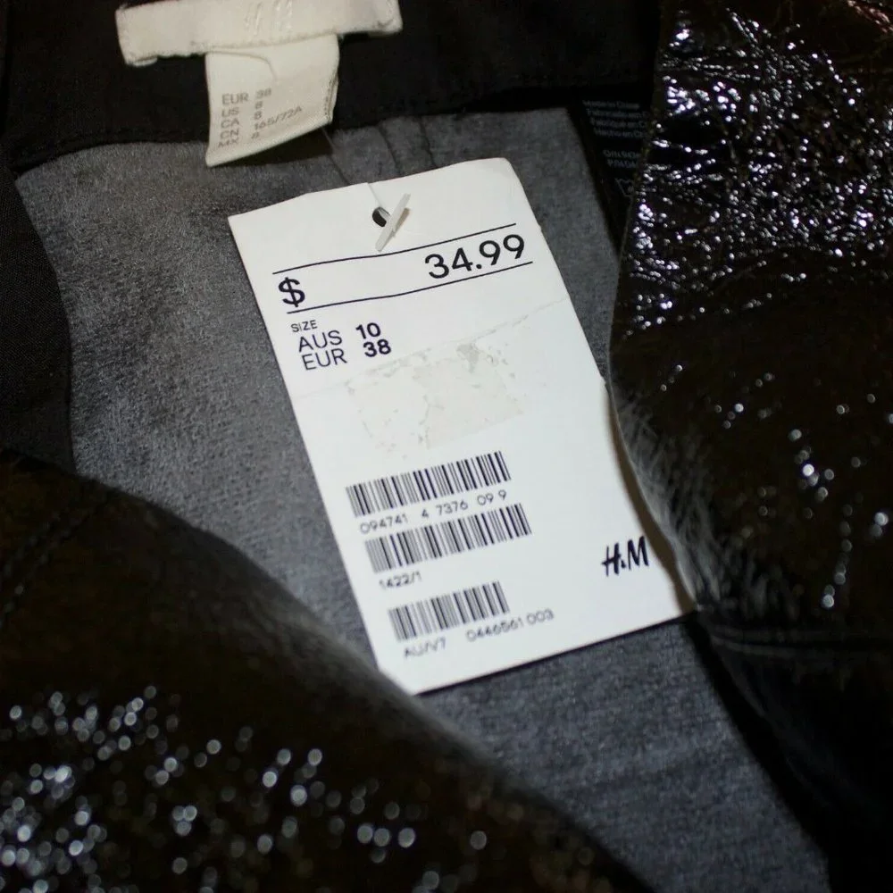 H&M Mini Metallic Paperbag Skirt - Picture 4 of 7